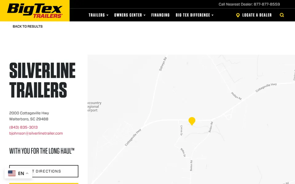Silverline Trailers website
