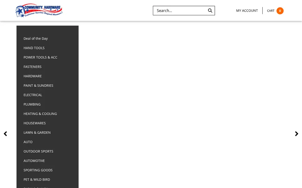 Smyrna Community Hardware website