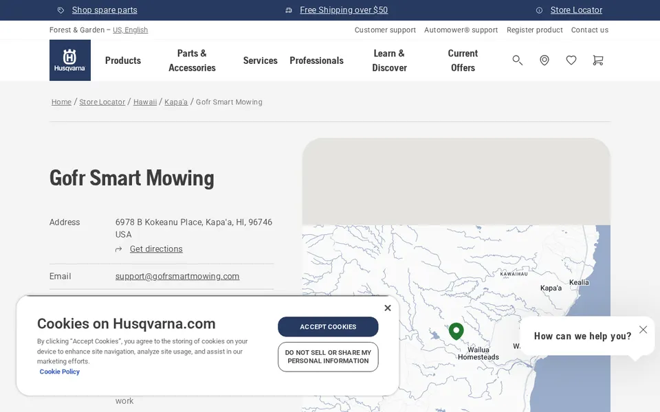 Gofr Smart Mowing website
