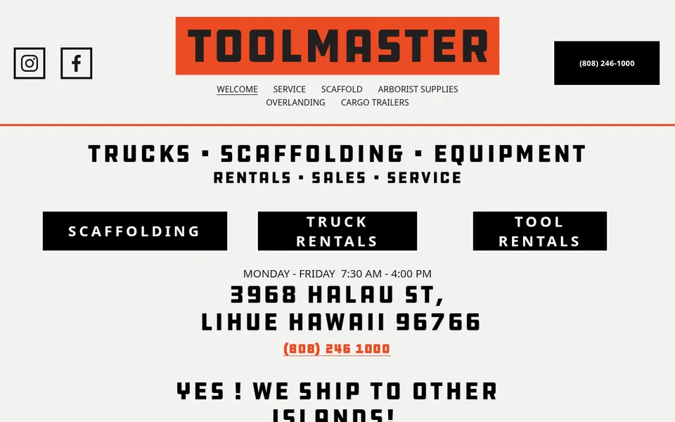 Toolmaster Rentals And Supply, LLC website