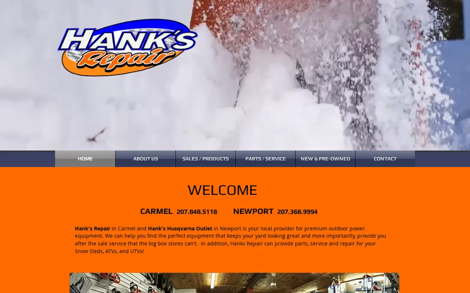 Hank's Repair website