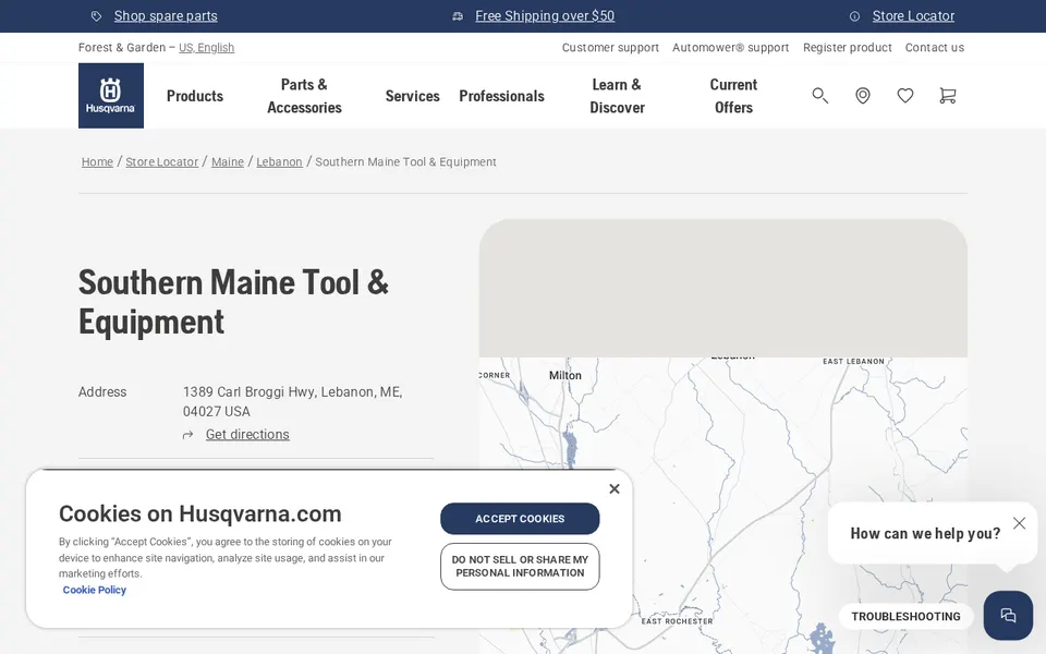 Southern Maine Tool & Equipment website