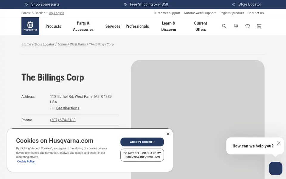 The Billings Corp website