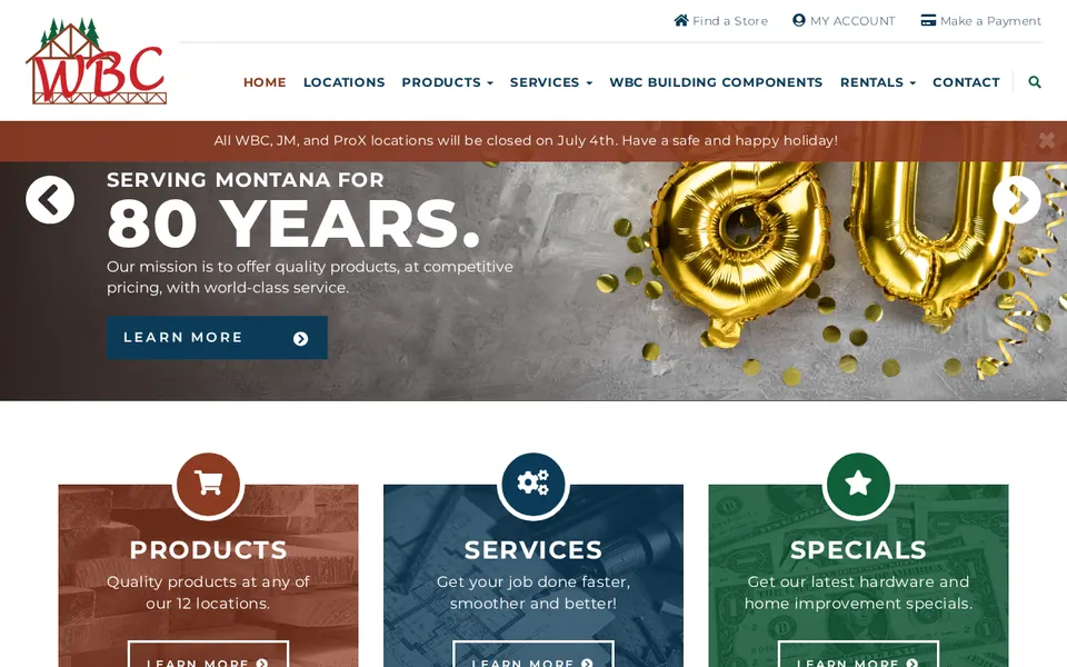 Western Building Center website