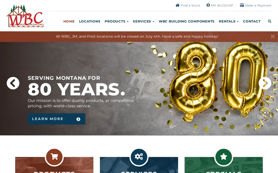 Western Building Center website