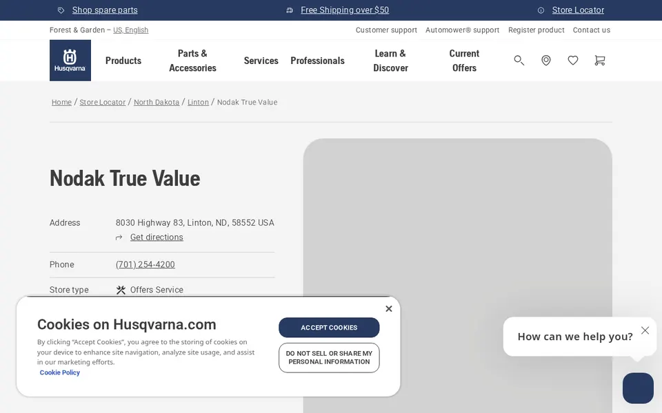 Nodak True Value website