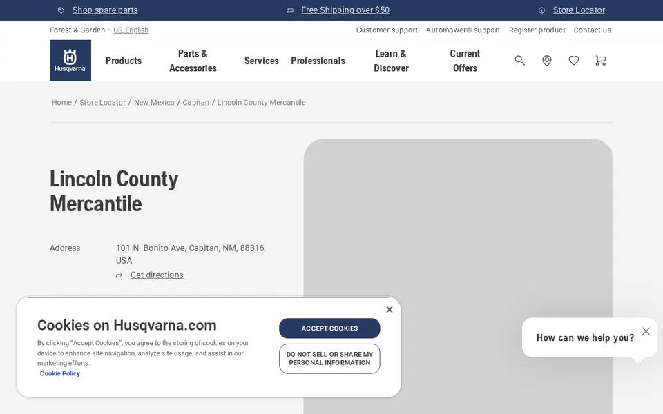 Lincoln County Mercantile website