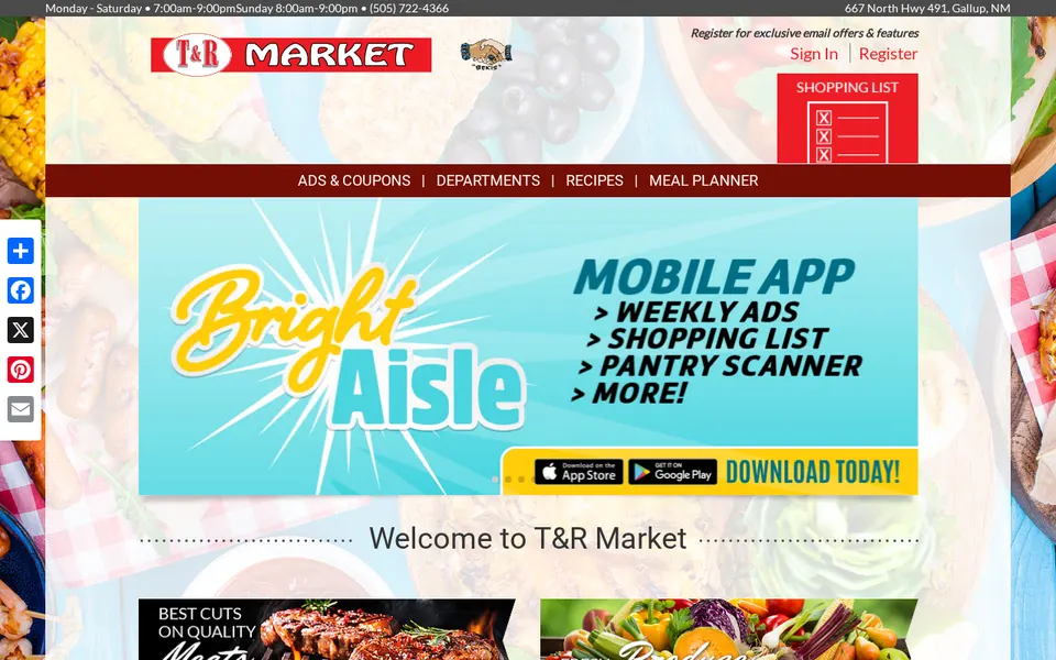 T&R Market, Inc website