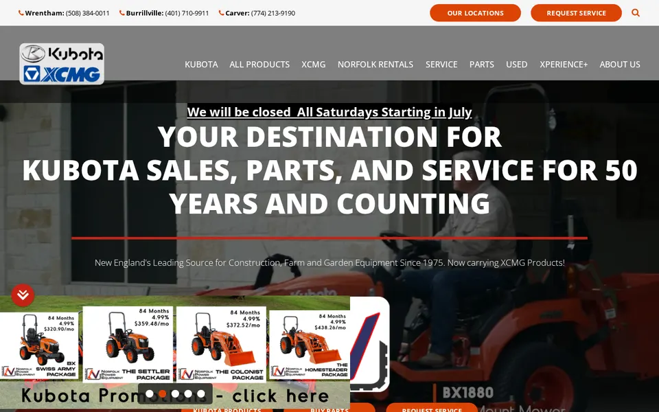 Norfolk Power Equipment website