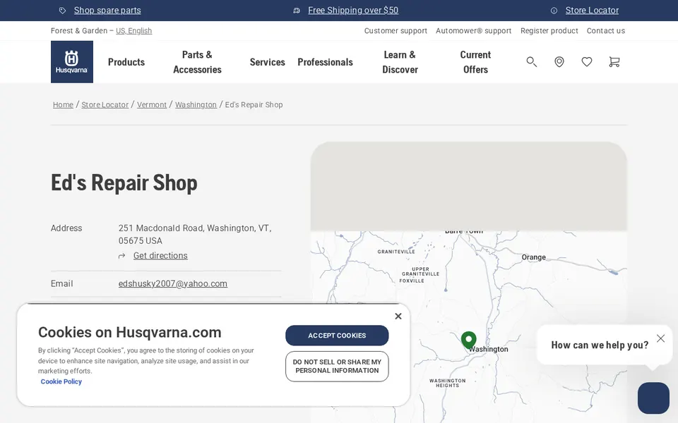 Ed's Repair Shop website
