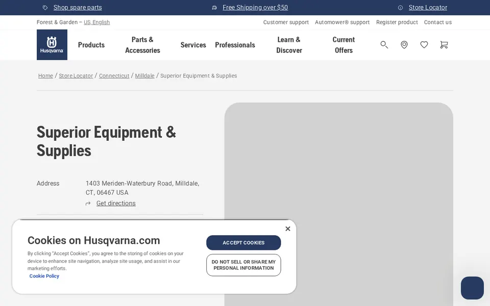 Superior Equipment & Supplies website