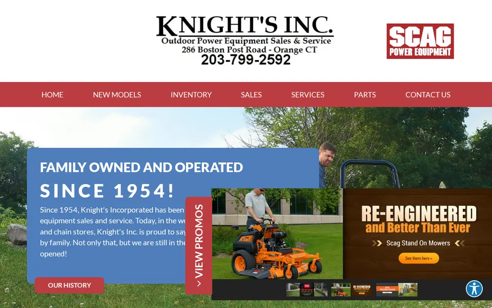 Knight's Inc website