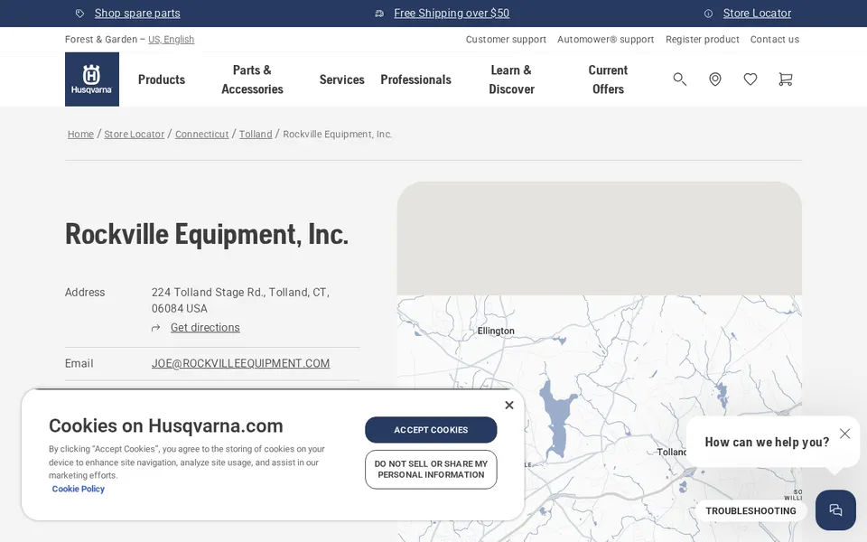 Rockville Equipment, Inc. website