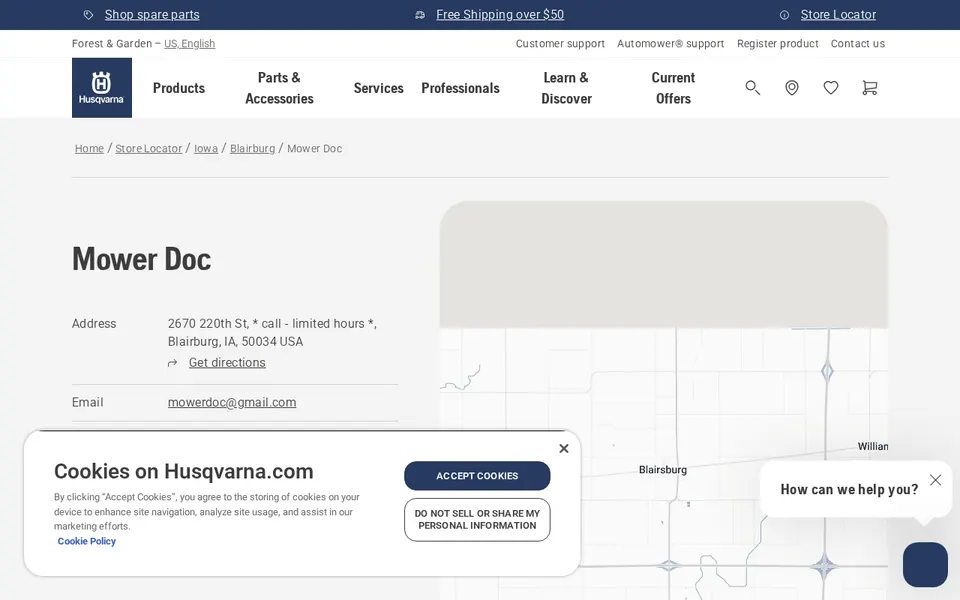 Mower Doc website