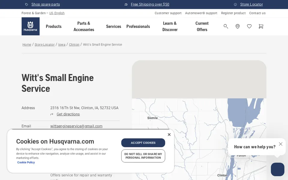 Witt's Small Engine Service website