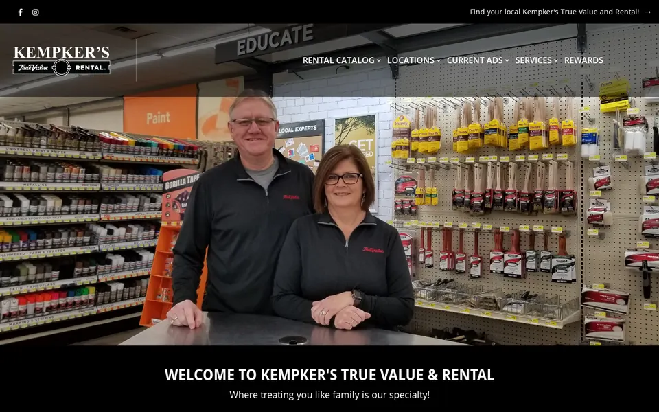 Kempker's True Value website