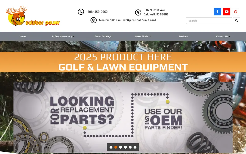 Woody's Outdoor Power website