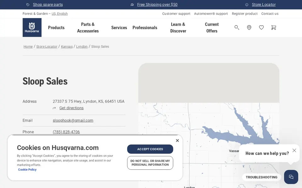 Sloop Sales website