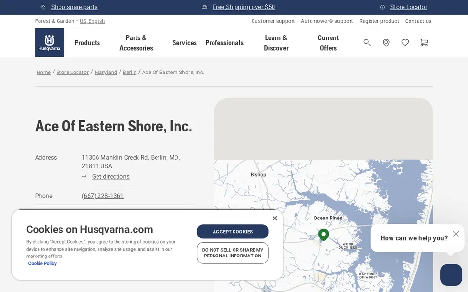 Ace Of Eastern Shore, Inc. website