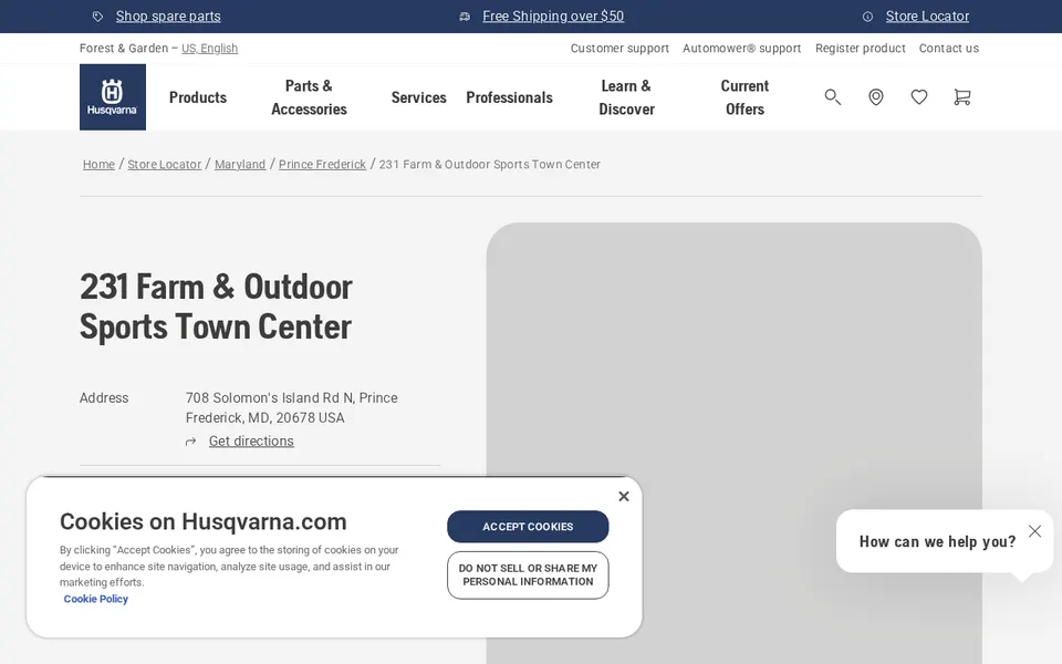 231 Farm & Outdoor Sports Town Center website