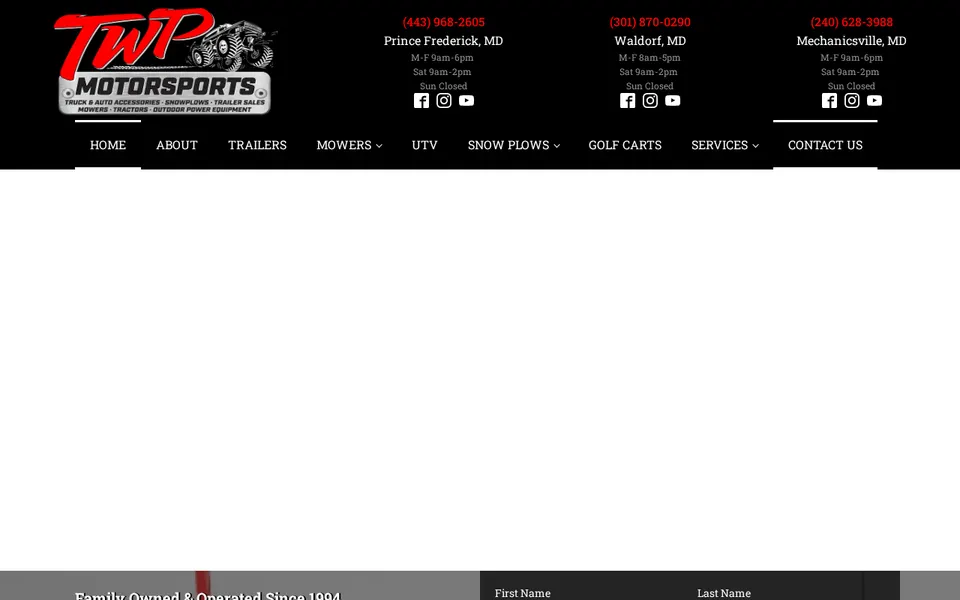 TWP Motorsports website