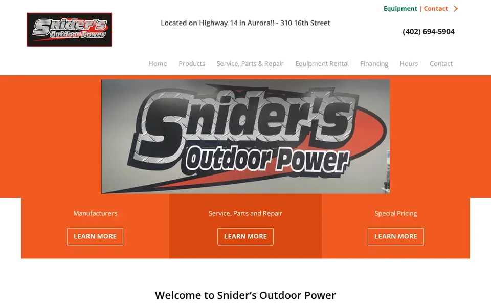 Snider's Outdoor Power, LLC website