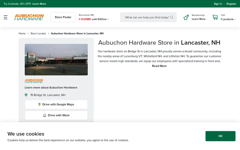 Aubuchon Hardware website