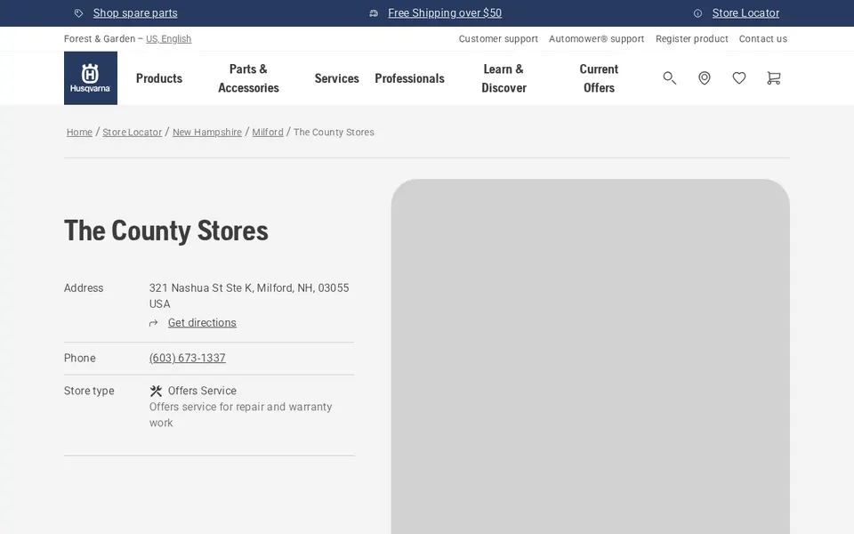 The County Stores website
