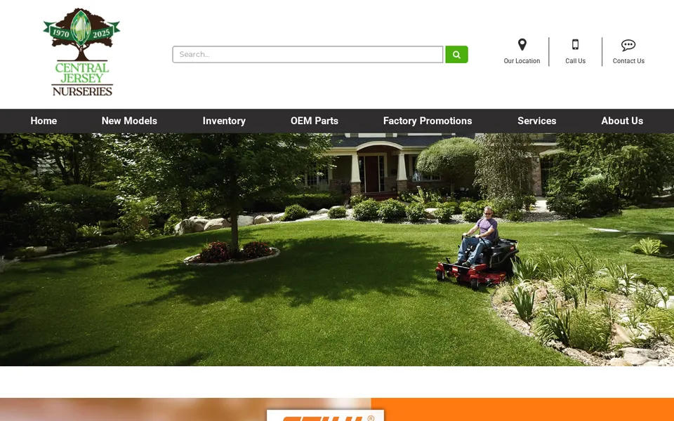 Central Jersey Nurseries website