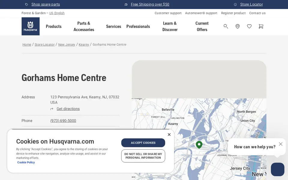 Gorhams Home Centre website