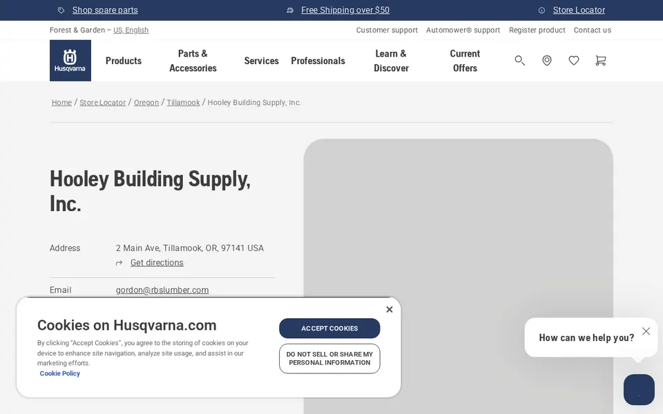 Hooley Building Supply, Inc. website
