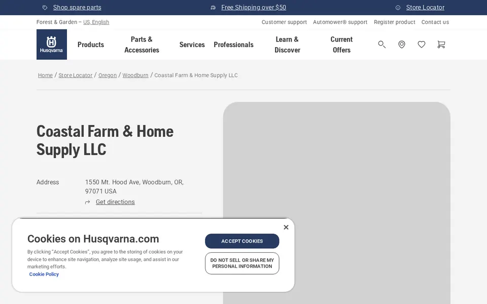 Coastal Farm & Home Supply LLC website