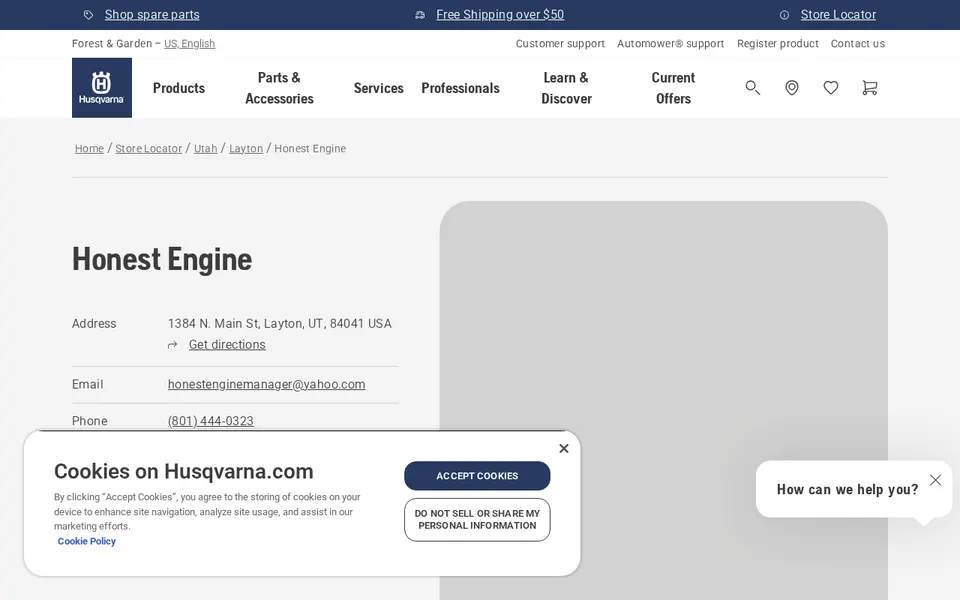 Honest Engine website