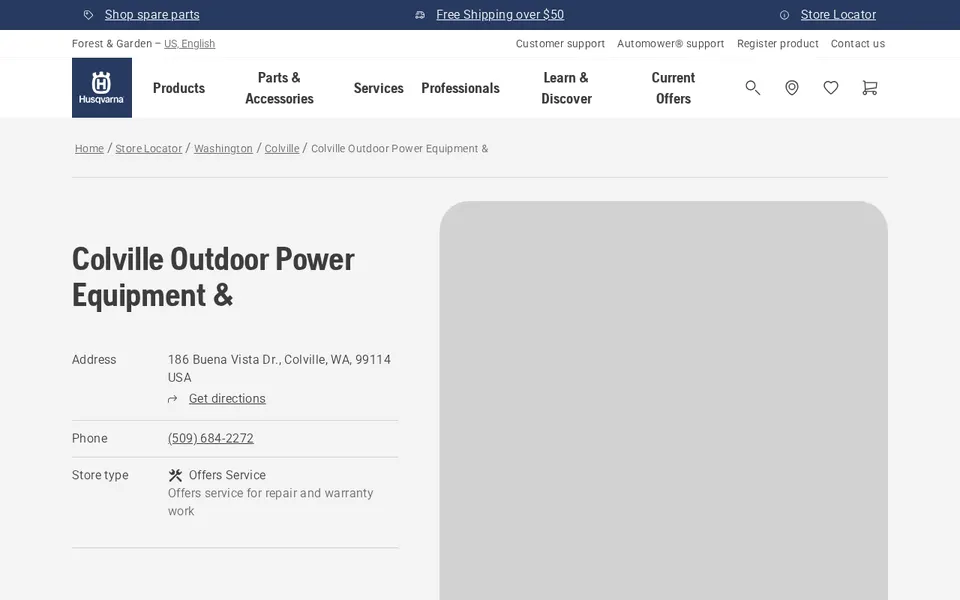 Colville Outdoor Power Equipment & website