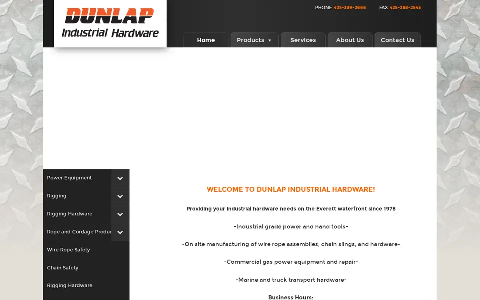 Dunlap Industrial Hardware Inc website