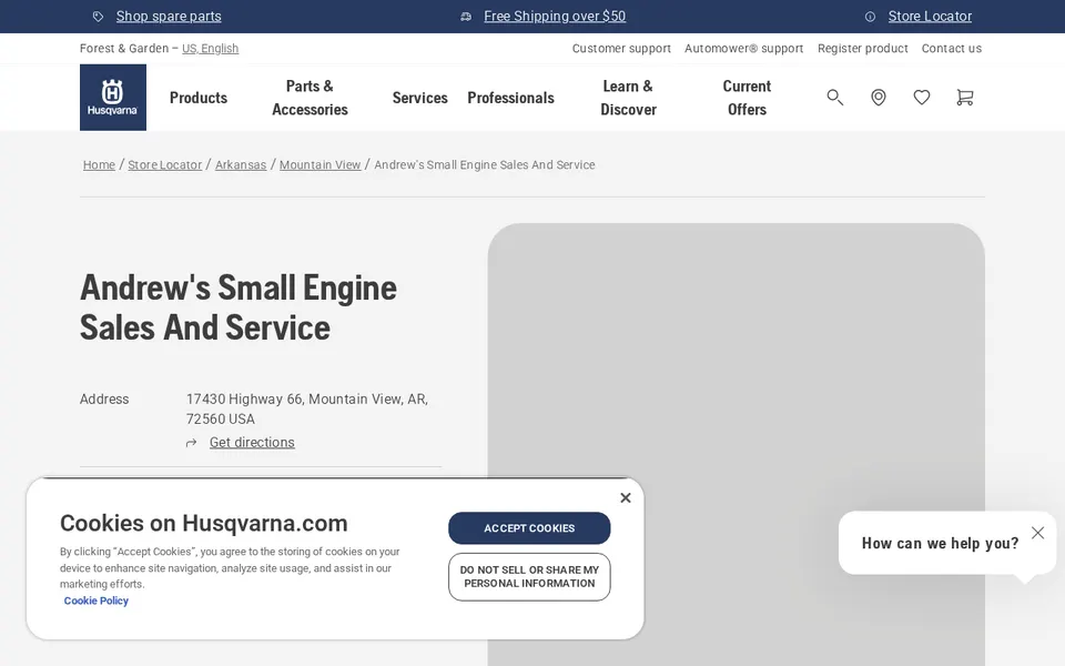 Andrew's Small Engine Sales And Service website