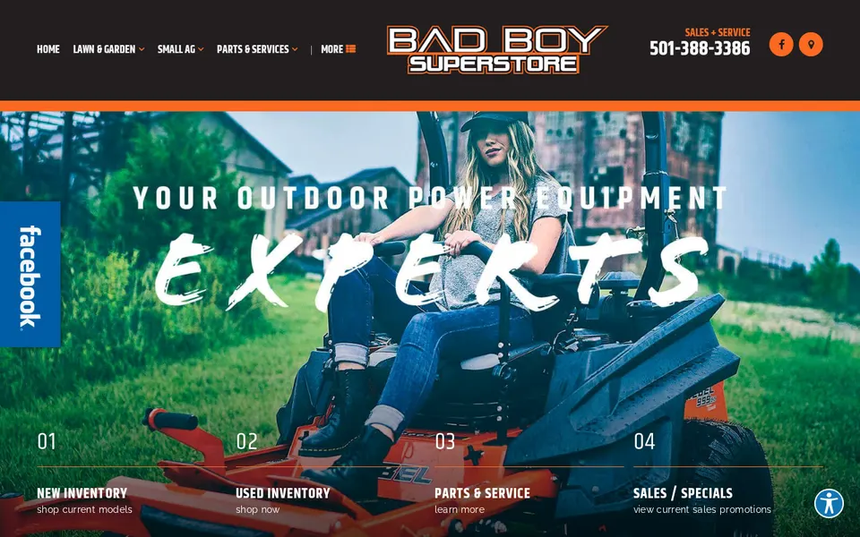 Bad Boy Superstore website