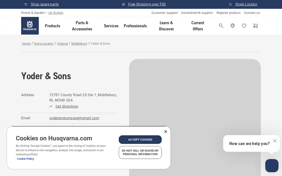 Yoder & Sons website