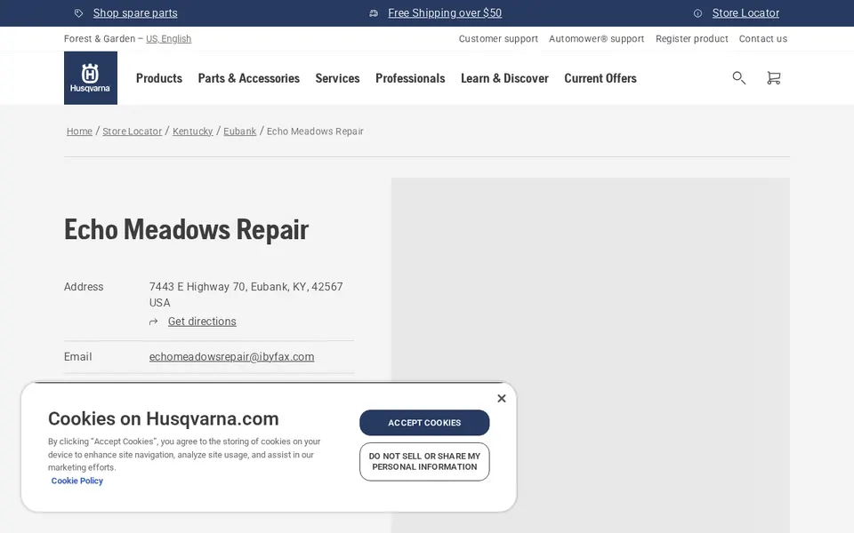Echo Meadows Repair website