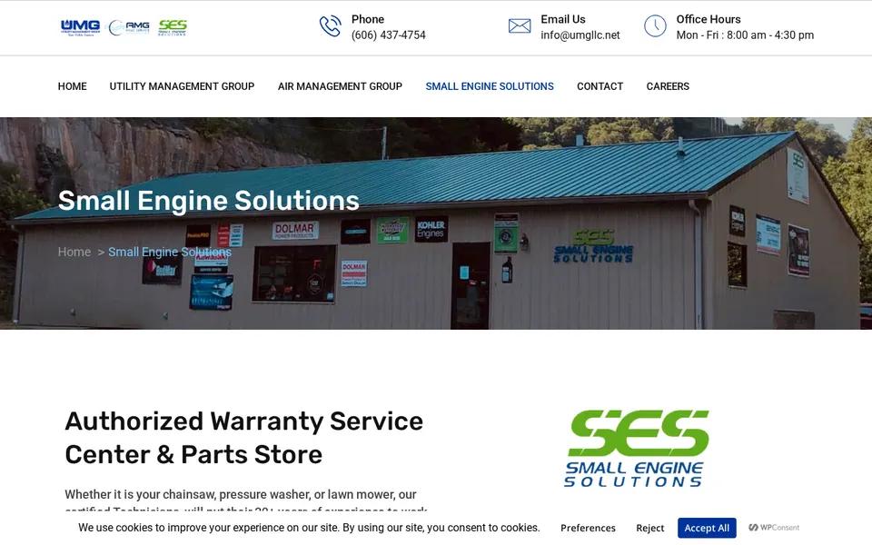 SES Small Engine Solutions website