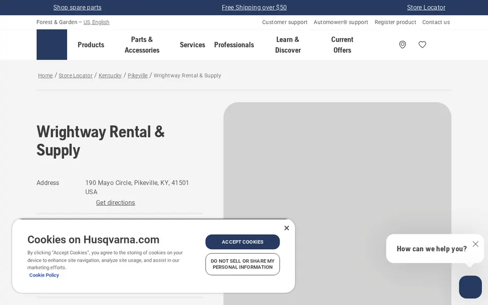 Wrightway Rental & Supply website