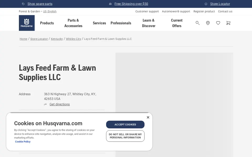 Lays Feed Farm & Lawn Supplies LLC website