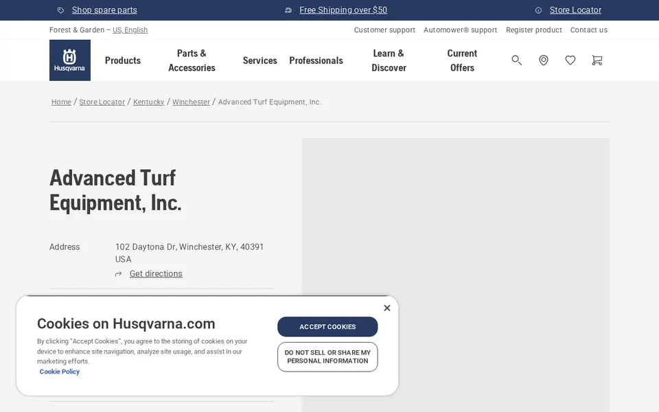 Advanced Turf Equipment, Inc. website