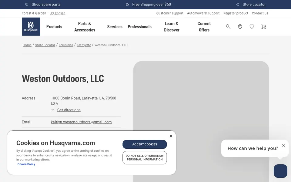 Weston Outdoors, LLC website