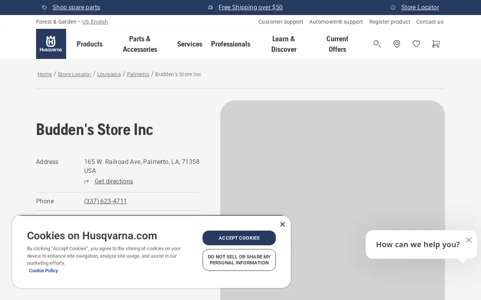 Budden's Store Inc website