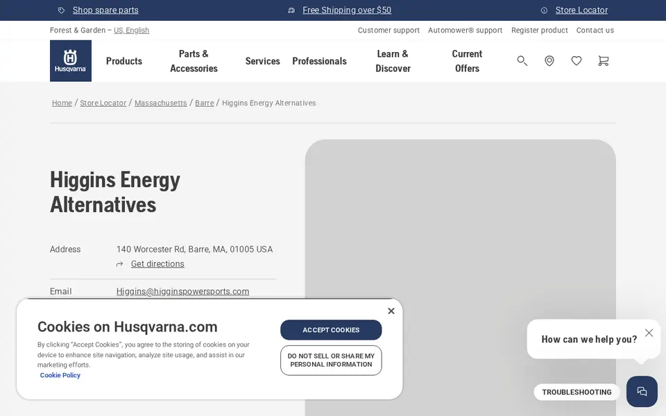 Higgins Energy Alternatives website