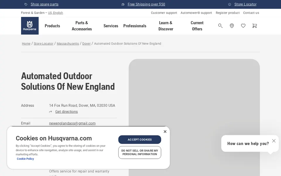 Automated Outdoor Solutions Of New England website