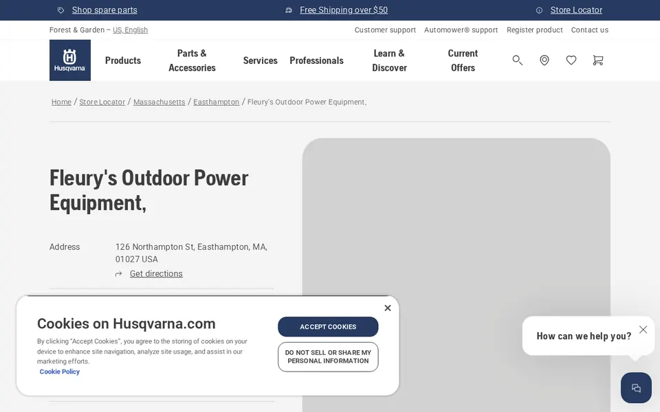 Fleury's Outdoor Power Equipment, website