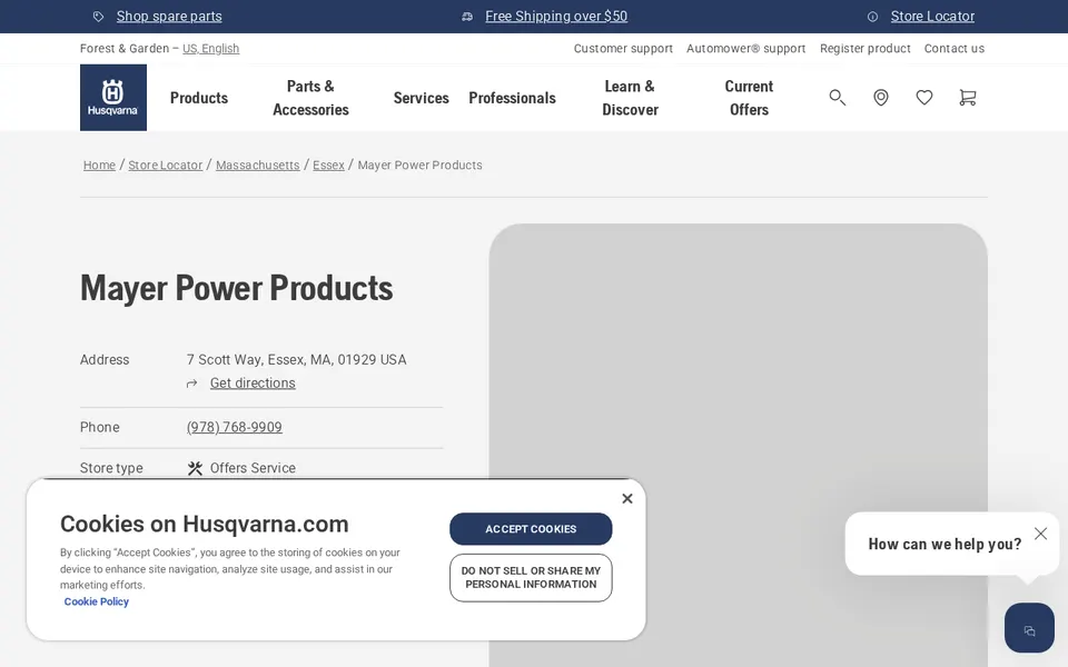 Mayer Power Products website