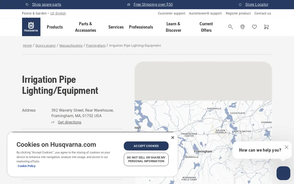 Irrigation Pipe Lighting/Equipment website